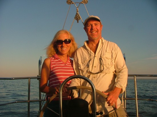 Captain Mike and Aubrey of Barnegat Bay Sailing School and Sailboat Charter